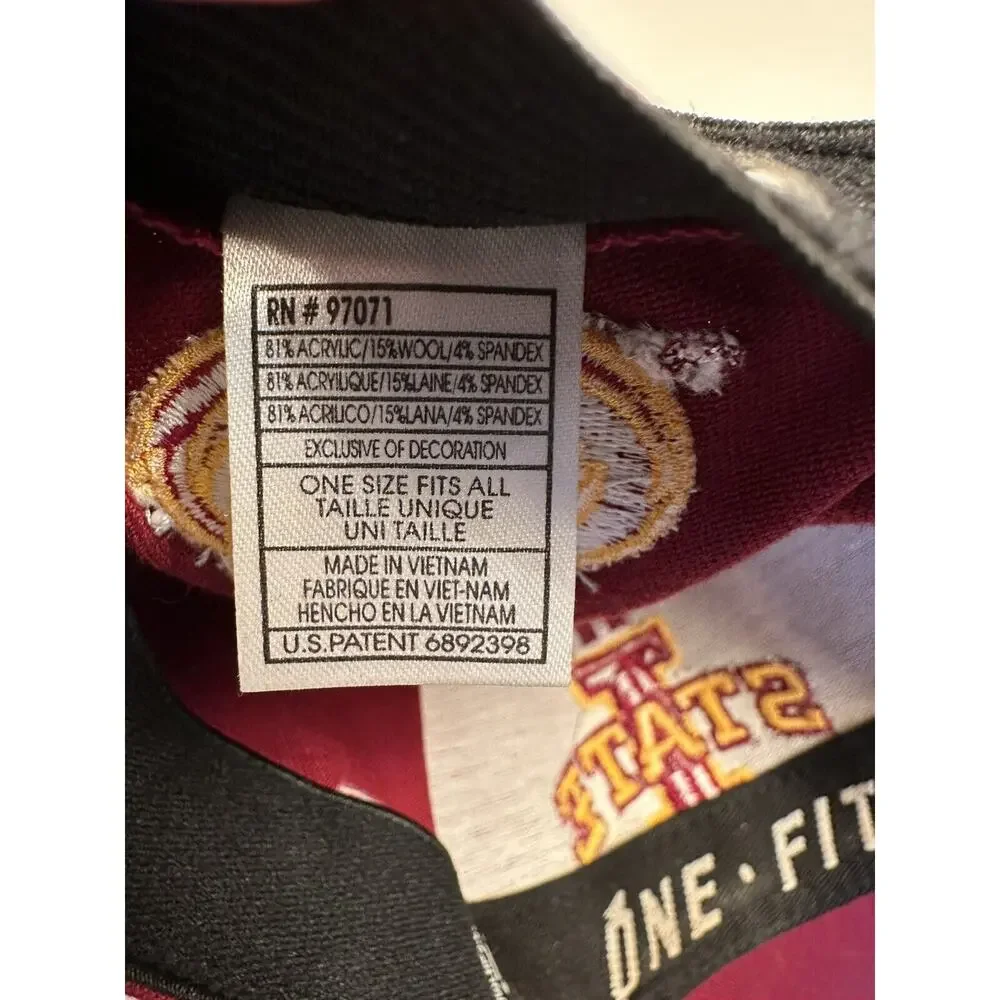 Iowa State Cyclones Hat Cap Top of the World Red Stretchy OSFM